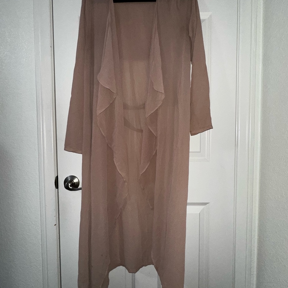 Chic Longline Drape Cardigan